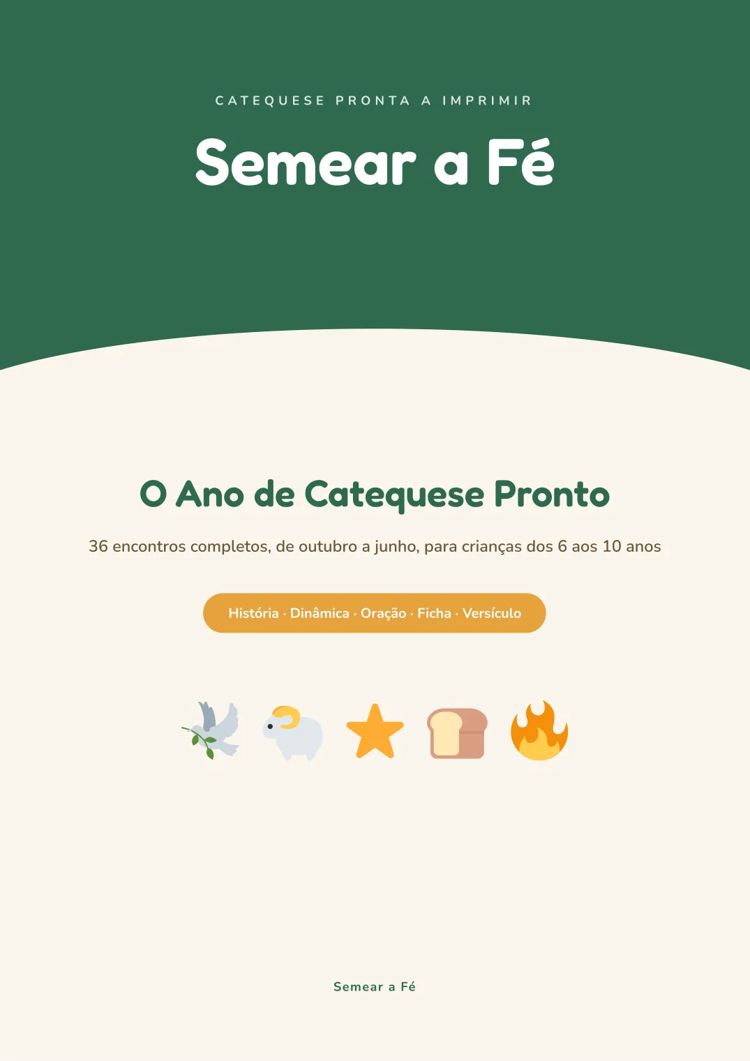 Capa do Ano de Catequese Pronto